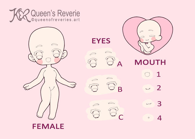 Sticker Chibi YCH (Female)